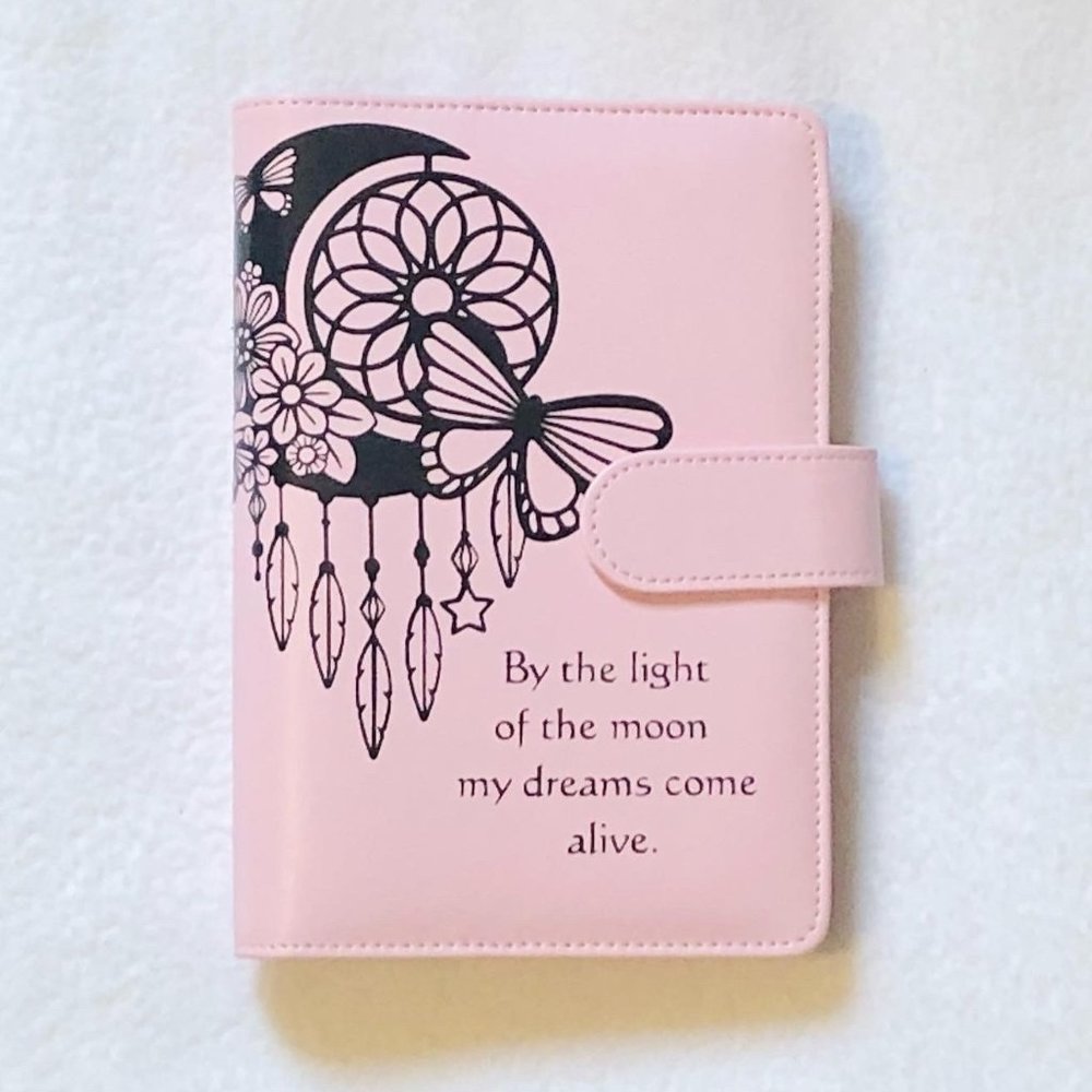 Moon, Butterfly Dreamcatcher Binder/Jornal